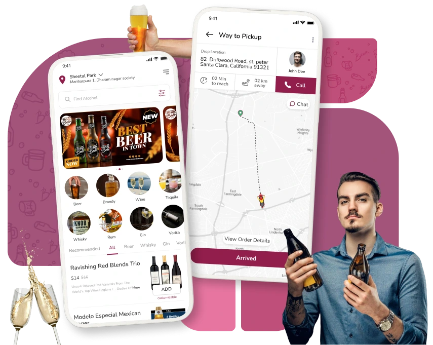 alcohol delivery app clone script