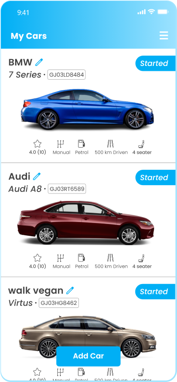 Car listing dashboard