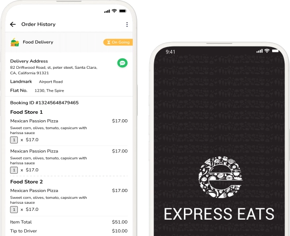 Express Eats app UI