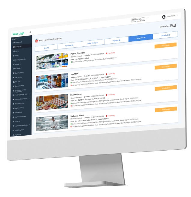 Web Admin Panel Features