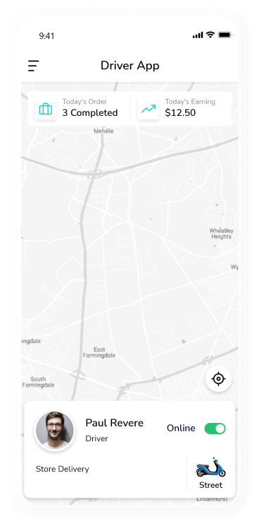driver app - Driver order details