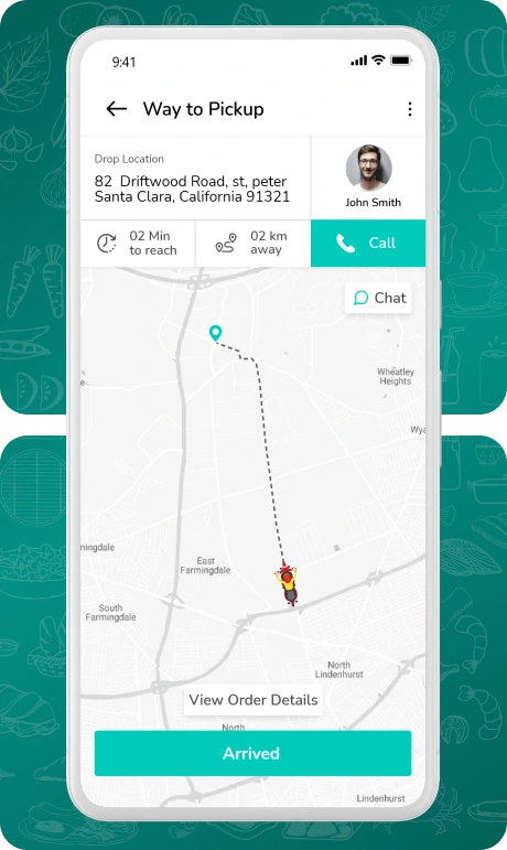 driver app - pickup navigation