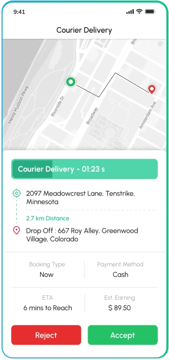 driver app - courier delivery