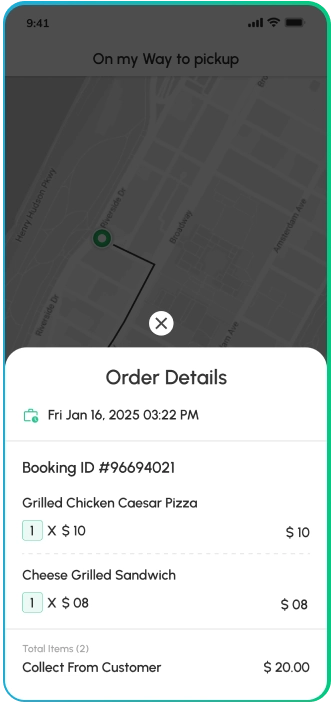 driver app - order details