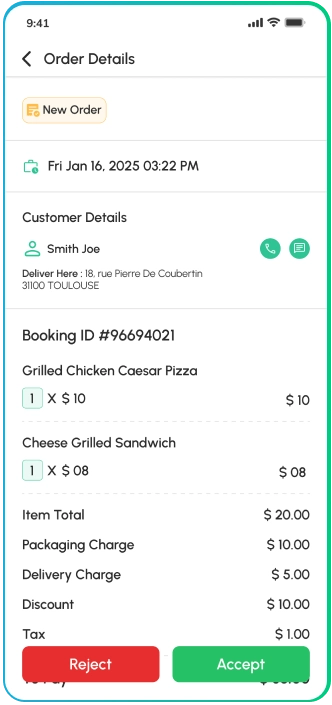 store app - order details