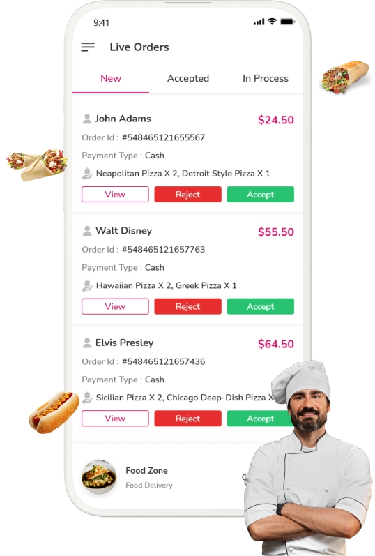 foodpanda clone - customer app features