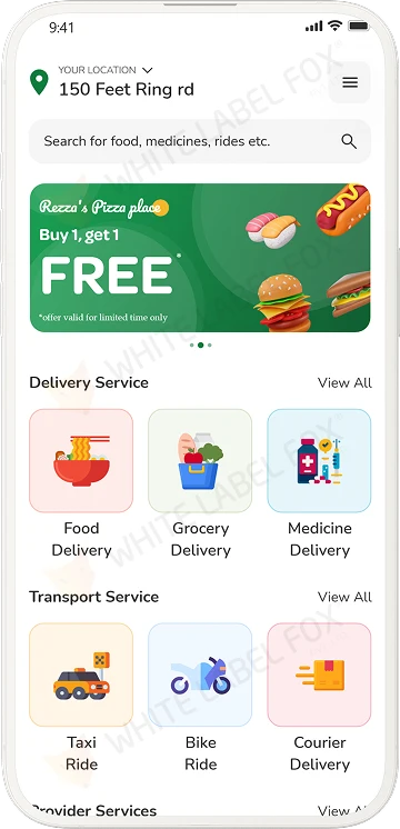 customer app dashboard