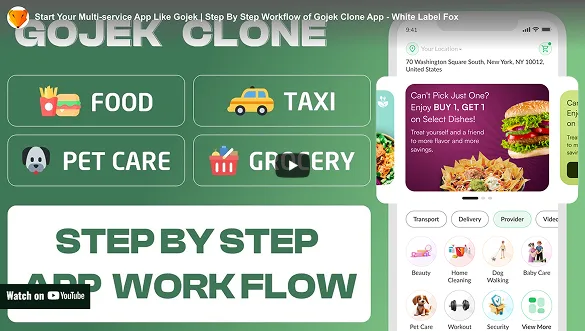 gojek clone app workflow