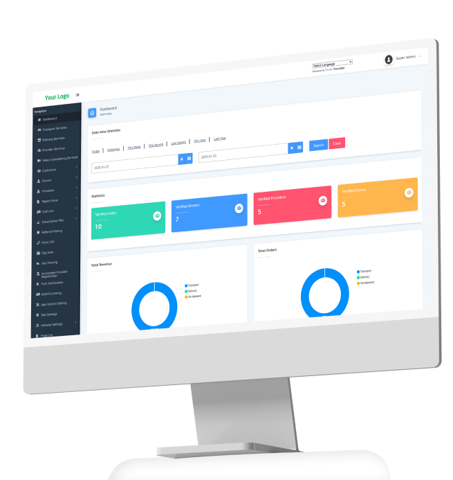 Grab Clone – Powerful Admin Panel