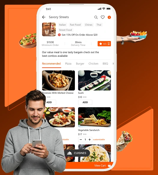 GrubHub Clone App Features
