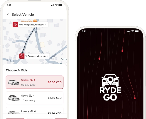 RydeGo app UI