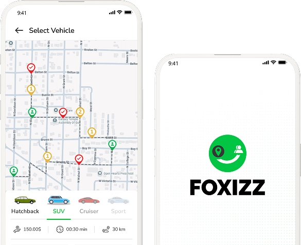 Foxizz app UI