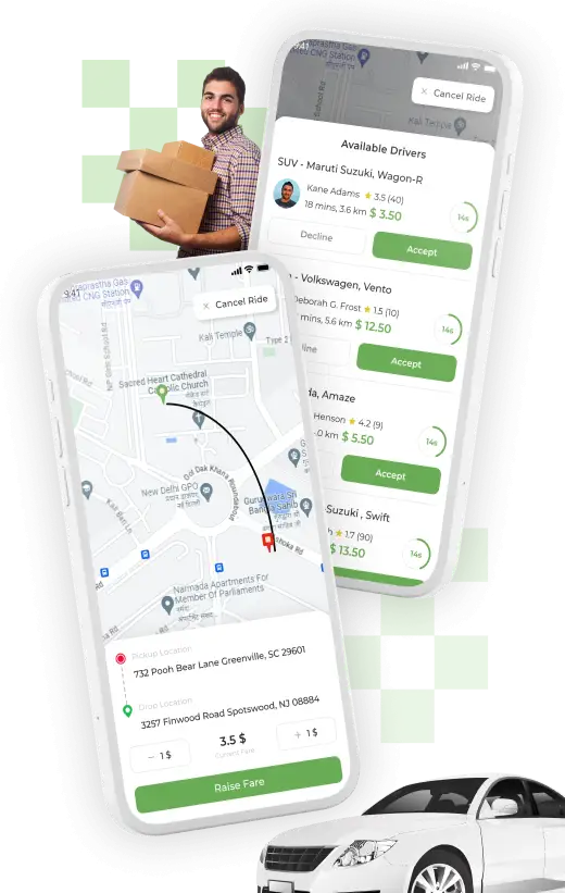 Fox Drive – ride booking and driver interaction