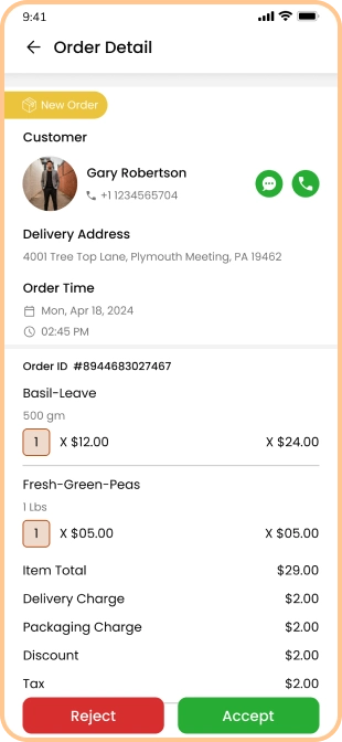 store app - order details