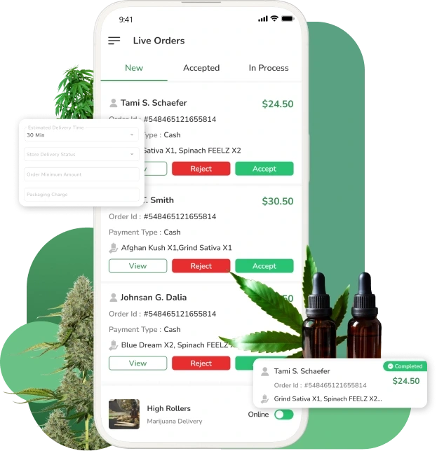 marijuana store app features