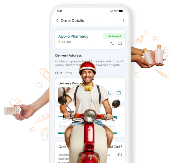 Smart medicine delivery app