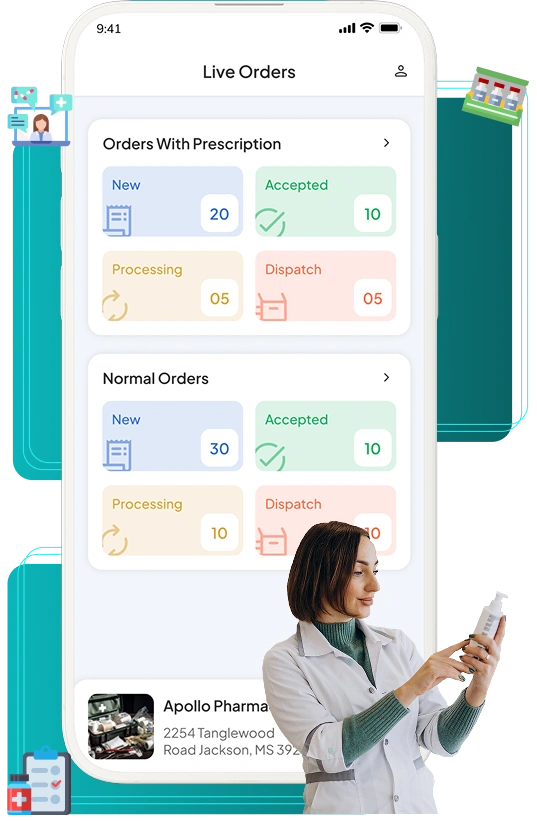 Medicine Delivery store App Features