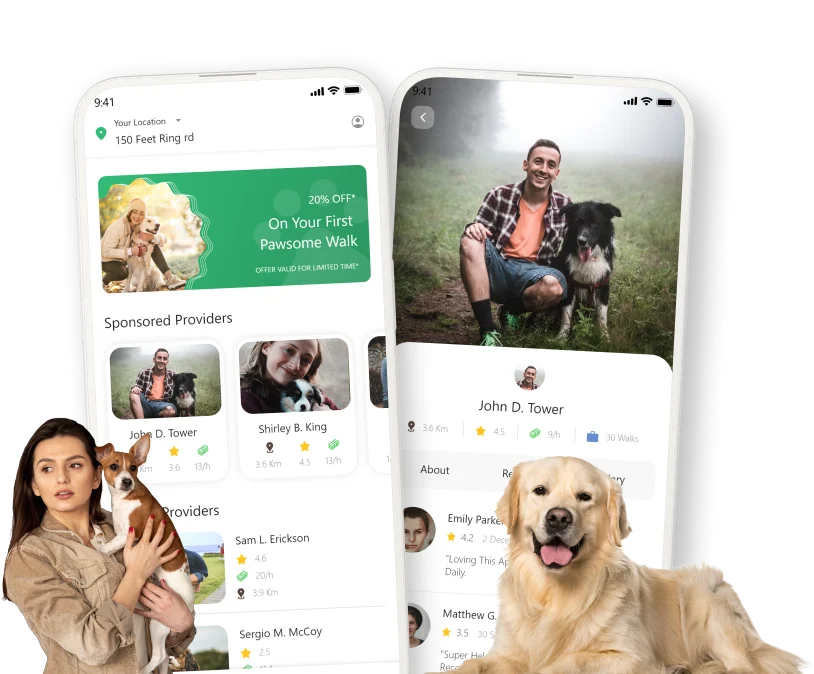 Dog Walking and Sitting App Development