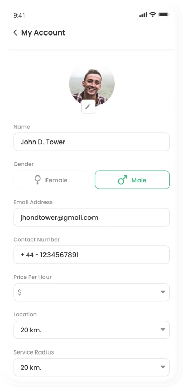 provider account details