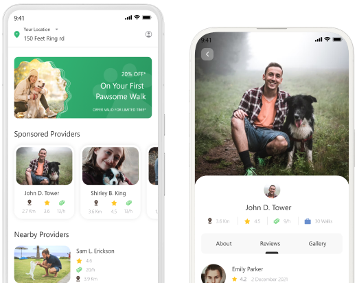 Pet Walking Service App