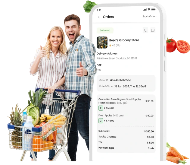 Grocery delivery app solution