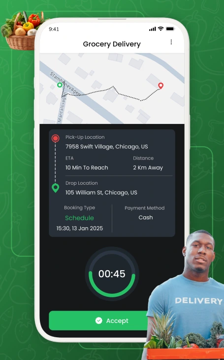 Grocery App Features for Driver