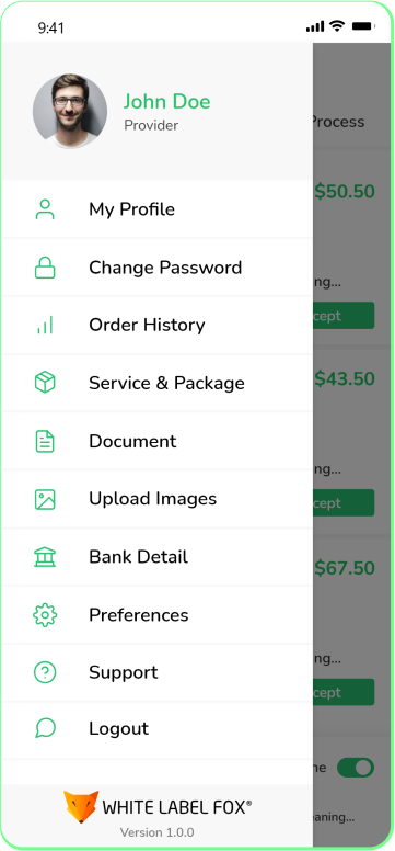 provider app Profile 