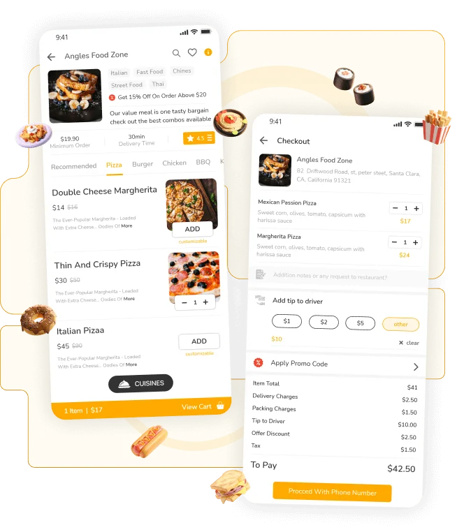 food delivery app development