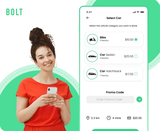 Ride-hailing app like Bolt