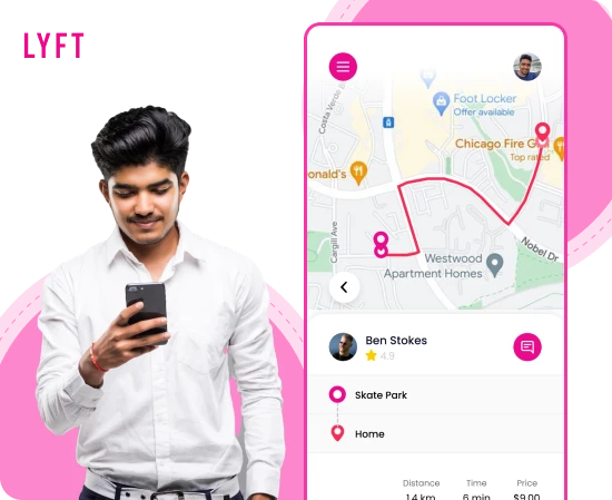 Lyft taxi app