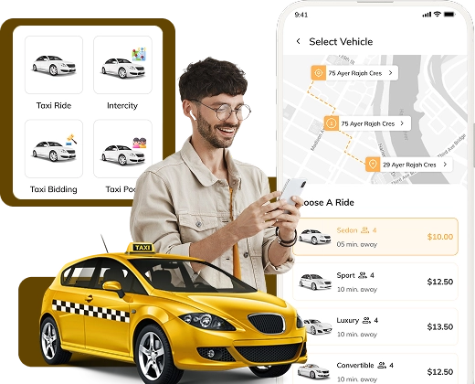 ai-powered taxi booking app development