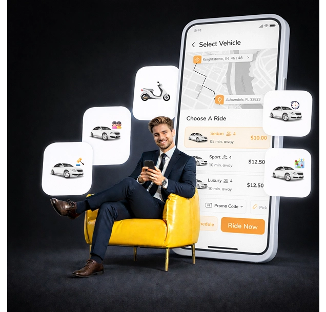 services we provide in taxi booking app