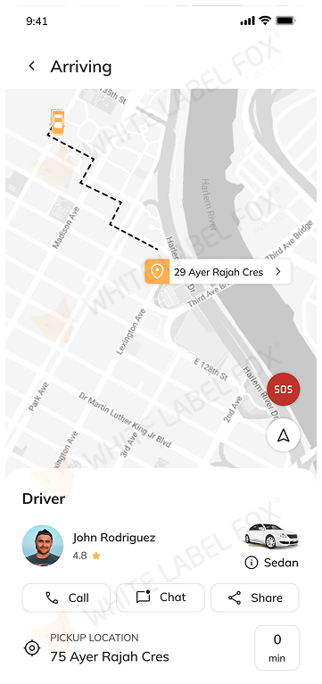 Driver on the way