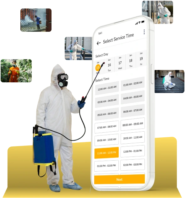 on demand app for pest control