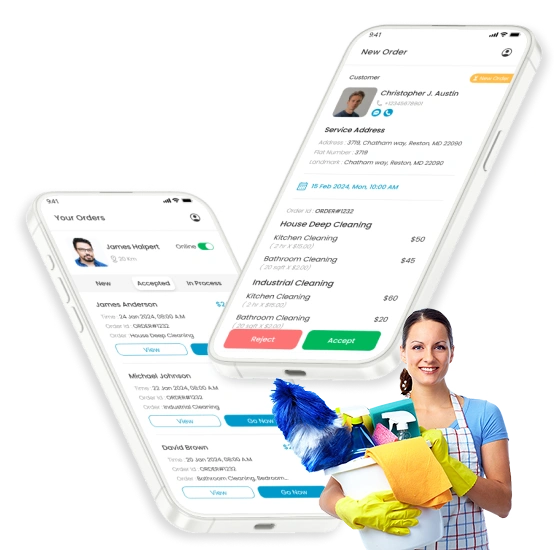 home cleaning app - provider app