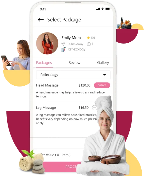 Uber for Massage - customer app features