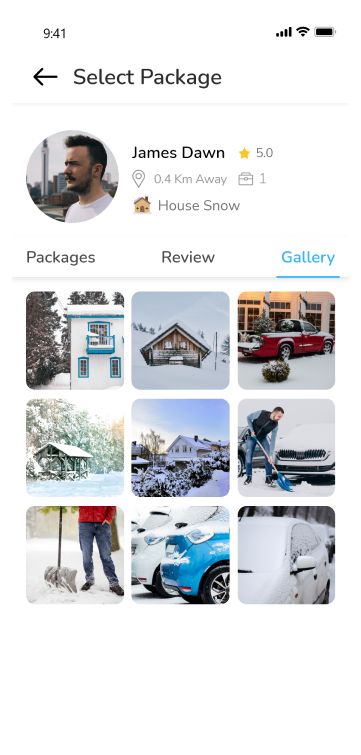 user app - snow removal image gallery