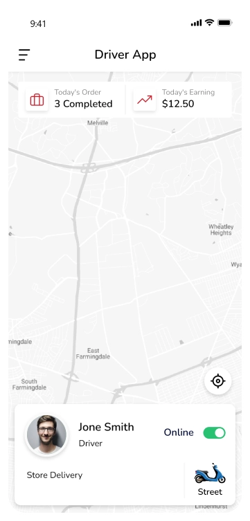 driver app - customer feedback