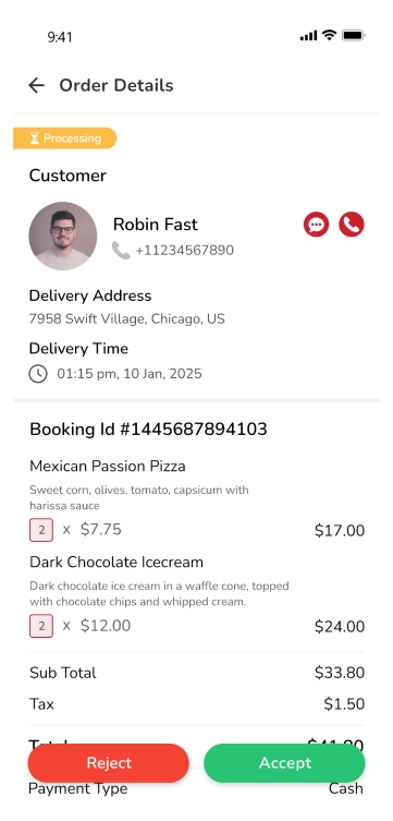 store app - orders details