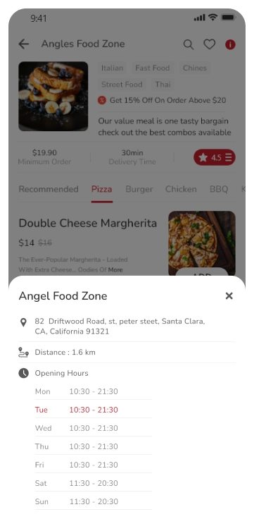 restaurant details