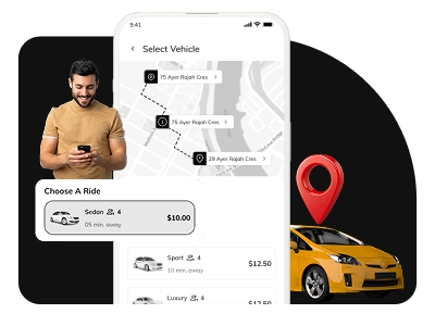 taxi booking app development