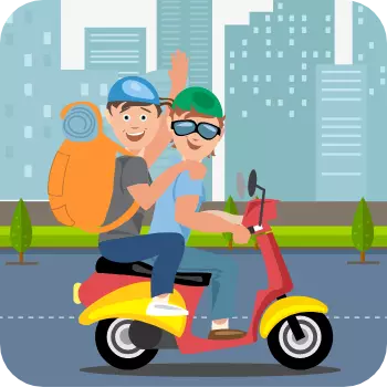 uber moto about us vector