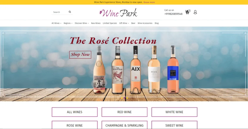 Wine Park Alcohol Delivery App