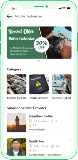 handyman app features customer app