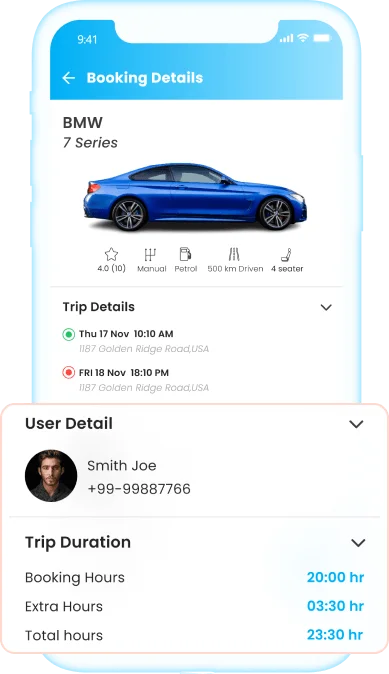 Car Rental App Driver App Feature