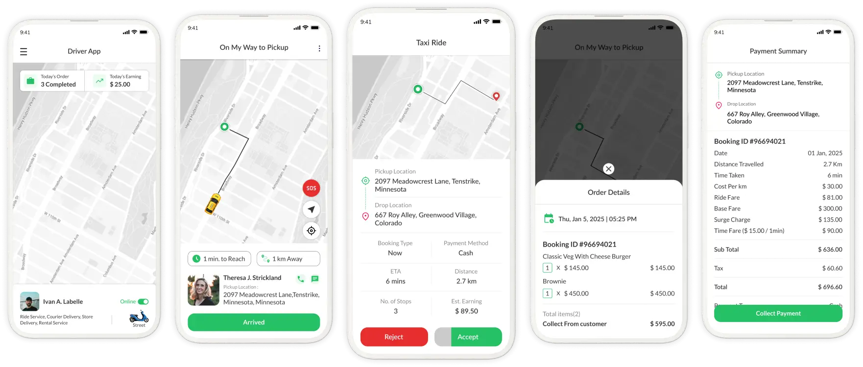 Gojek Clone App Driver View